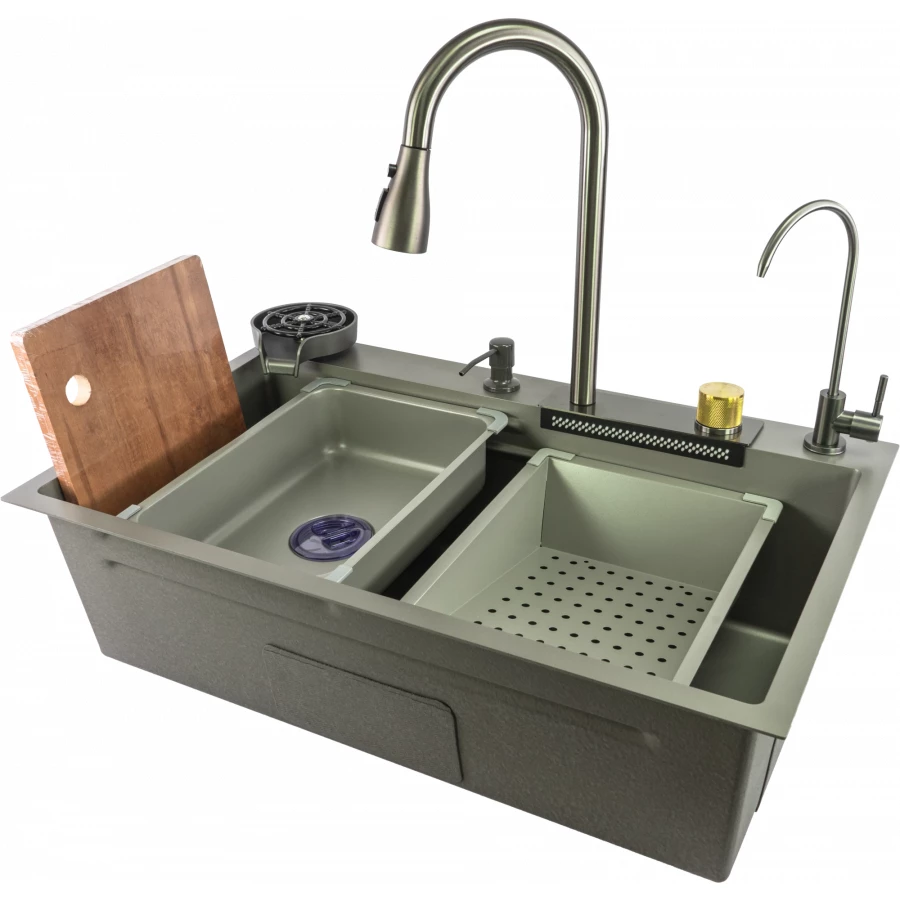 Мойка Fmark для кухни многофункциональная FSC003T 75x46 см