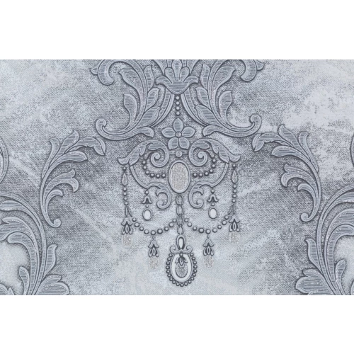 Обои флизелиновые Palitra Home Ornament HomeColor серые HC31215-44 1,06х10,05 м