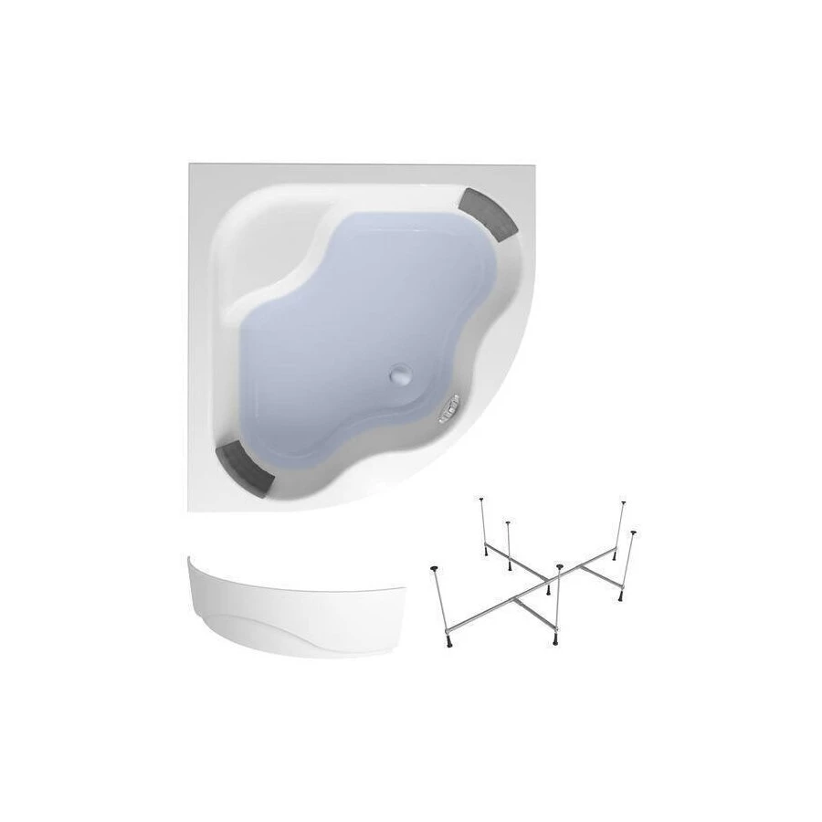 Акриловая ванна Lavinia Boho Aveo S1-3704014P универсальная (комплект 3 в 1) 140x140 см