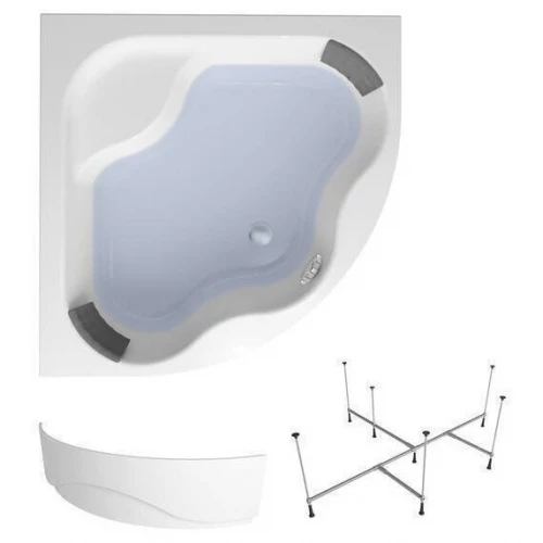 Акриловая ванна Lavinia Boho Aveo S1-3704014P универсальная (комплект 3 в 1) 140x140 см