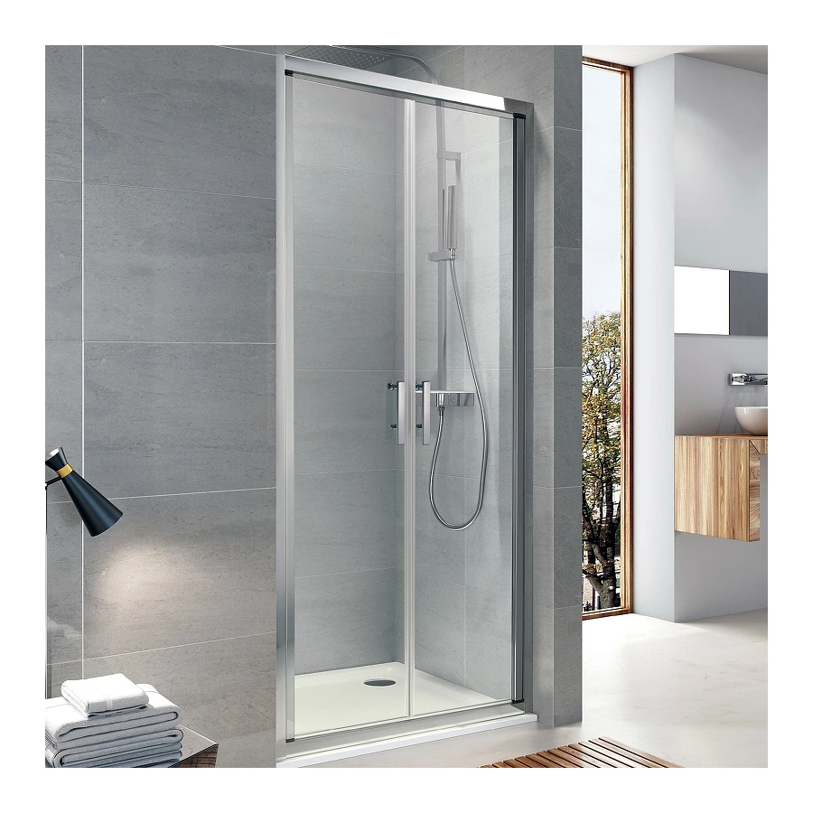 Душевая дверь Koller Pool Aqua Line chrome transparent ND90C 90х190 см