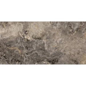 Керамогранит Realistik Doha Polished Silver Carving серый 120x60 см