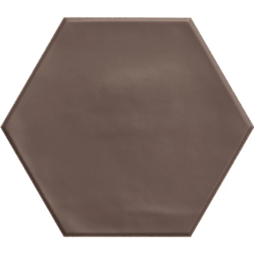 Керамогранит Ribesalbes Геометри Hеx Броwн Матт / Geometry Hex Brown Matt матовый коричневый PT03151 17,3х15 см