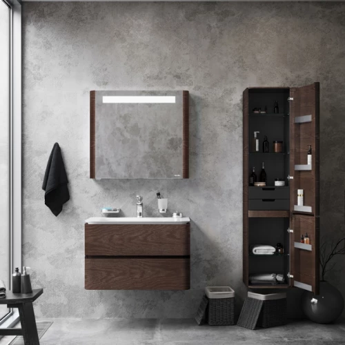 Шкаф-пенал Am Pm Sensation подвесной правый табачный дуб M30CHR0406TF 40 см