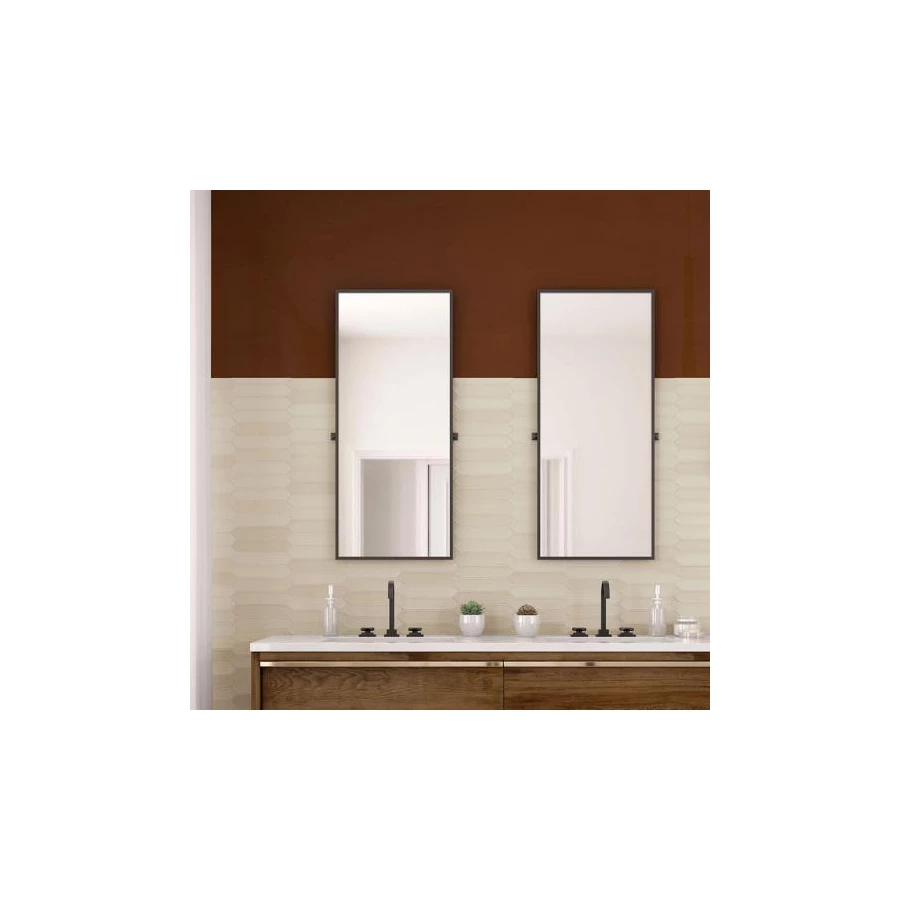 Плитка настенная Equipe Lanse Muslin 27484 глазурованный матовый бежевый 25*5 см