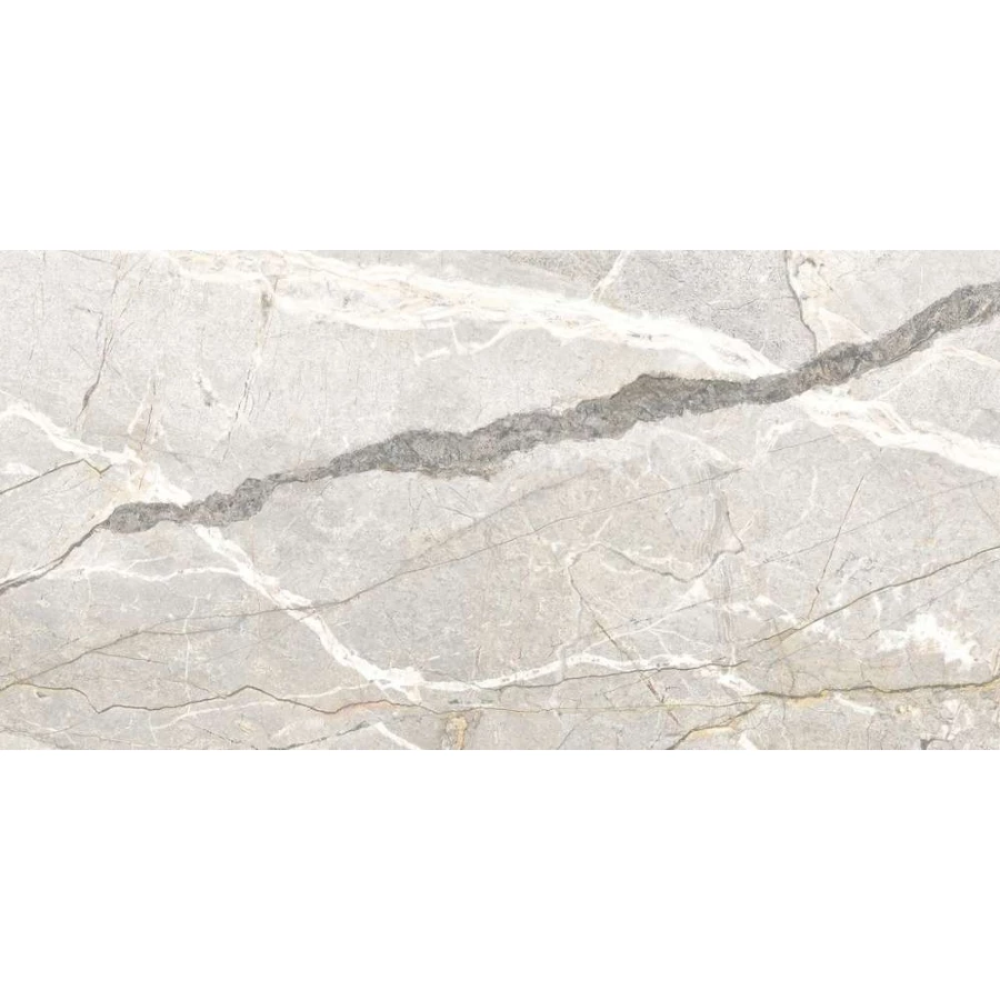 Керамогранит Flaviker Supreme Hedonism Silver Roots Lux глянцевый серый PF60017241 120х60 см