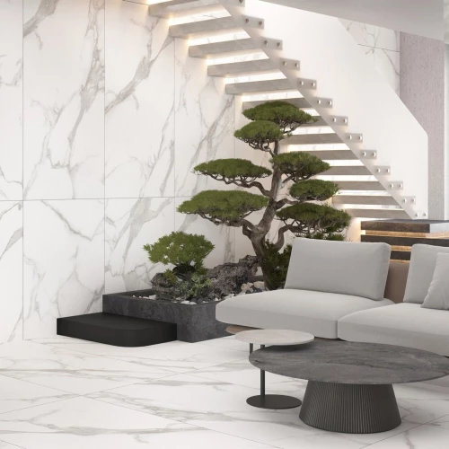 Керамогранит Neodom Sale Statuario Irish Grey Matt матовый белый N20540 160х80 см