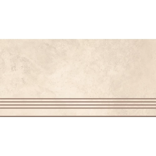 Ступень из керамогранита Cersanit Studio ректификат матовая бежевая A18036 59,8х29,8 см