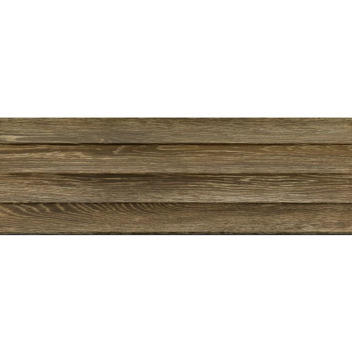 Плитка настенная Baldocer Eleganza Shutter Nogal матовая коричневая 90х30 см