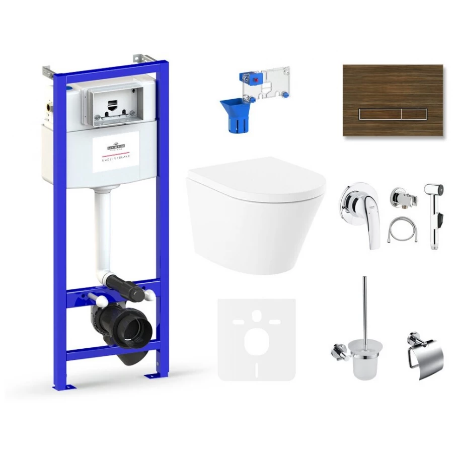 Унитаз Lavinia Boho Relfix Biore Compacto Rimless 75110620 (комплект 10 в 1)