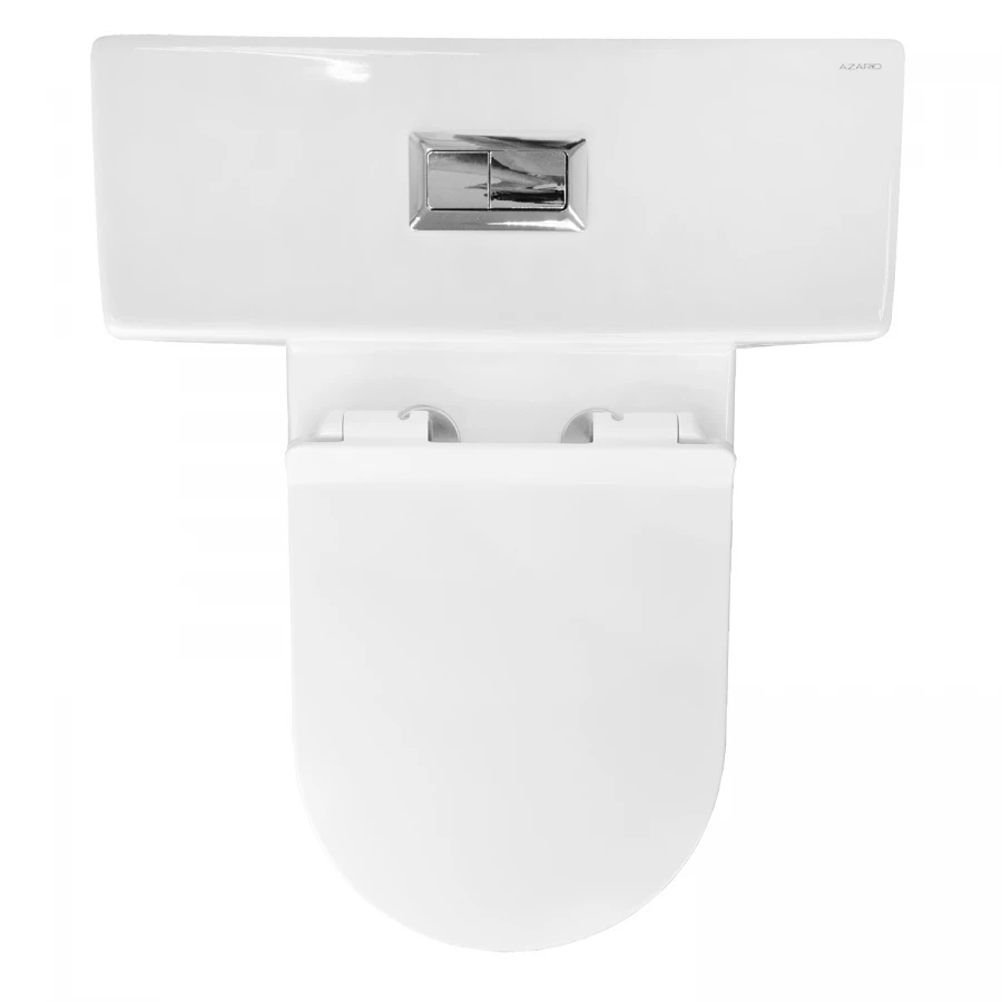 Унитаз напольный Azario Corsa безободковый с бачком и сиденьем микролифт AZ-2062S 63x38x83 см