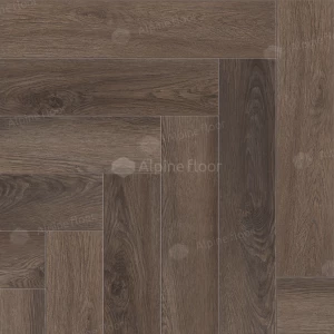 Каменный SPC ламинат Alpine Floor Parquet Light синхронное тиснение Дуб Фафнир ЕСО 13-16 43 класс 4 мм 1.95 кв.м 60х12.5 см