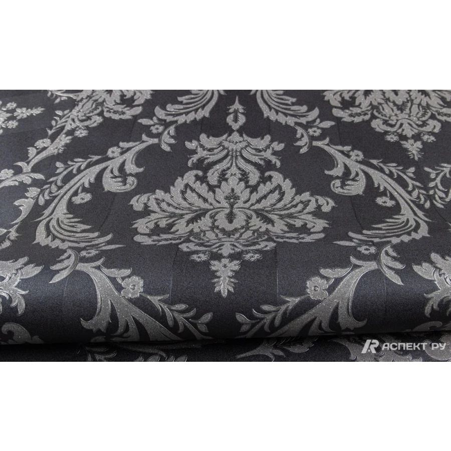 Обои флизелиновые Аспект Deluxe Луиза черный 70576-44 1,06х10,05 м