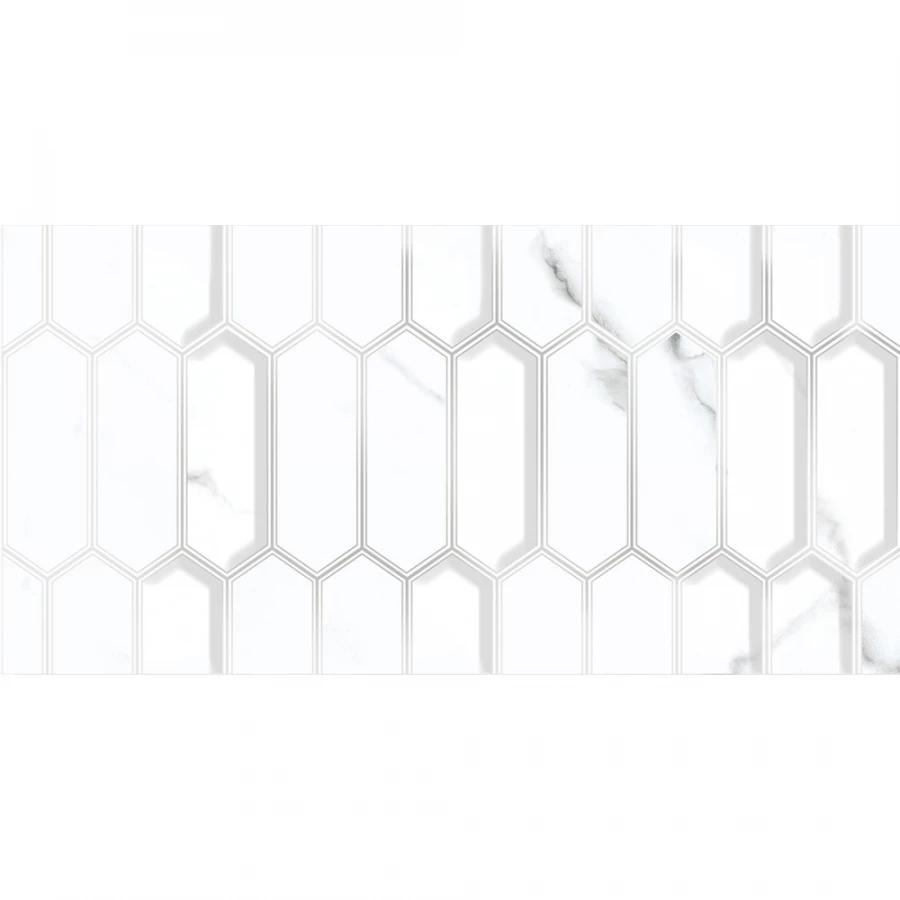 Плитка настенная Azori Calacatta Opaco Diamond 00-00108674 63х31,5 см