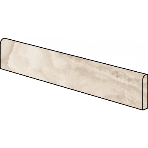 Керамогранит Atlas Concorde Supernova Onyx Pure White Battiscopa Плинтус матовый бежевый 610130000294 60х7,2 см