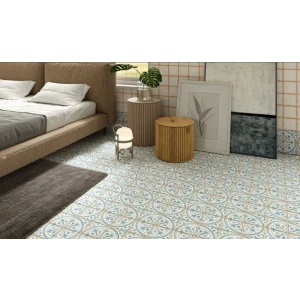 Керамическая плитка Harmony Peronda Casablanca Ziane матовая кремово-голубая 0278029414 12,5х12,5 см