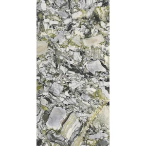 Керамогранит Ariostea Ultra Marmi Luxury White Lucidato Shiny 6 мм глянцевый серо-зеленый UM6L300675 300х150 см