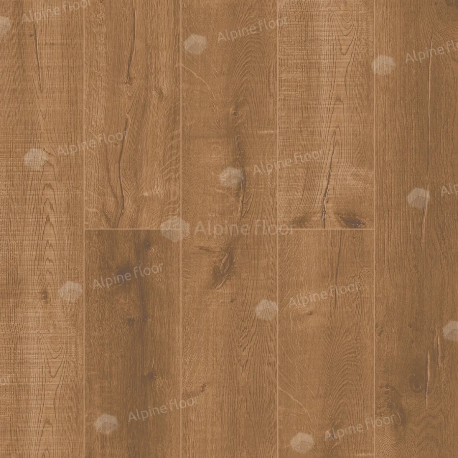 Каменный SPC ламинат Alpine Floor Real Wood синхронное тиснение Дуб Royal ECO 2-1 43 класс 6 мм 2.23 кв.м 122х18.3 см