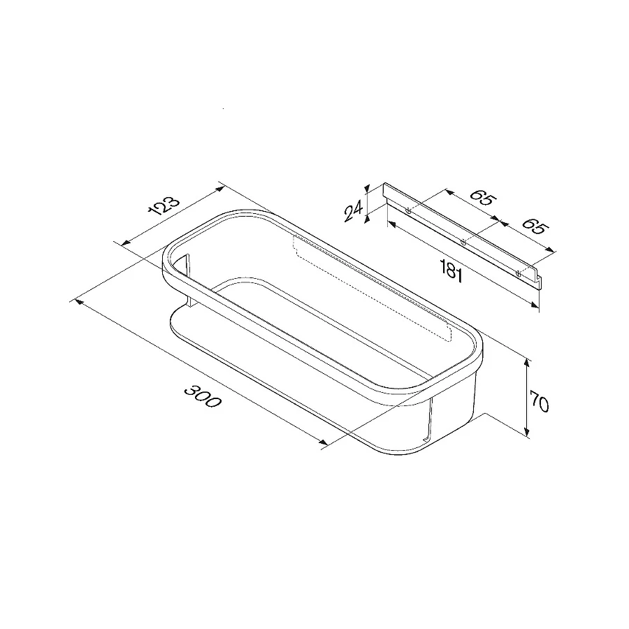 Корзина для душа Am Pm Func A8F53100