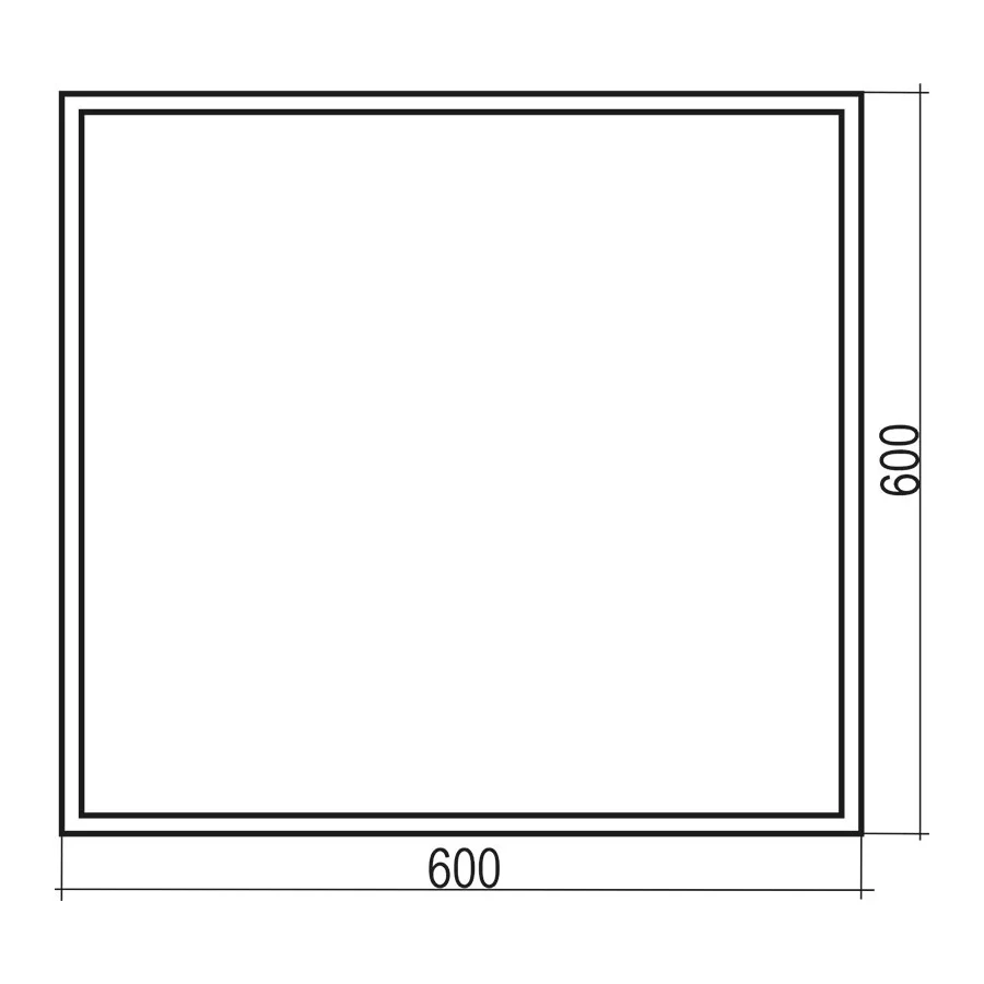 Зеркало Silver Mirrors рама-металлический профиль Гарлем ФР-00002216 60x60 см