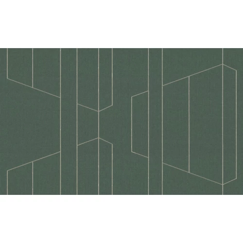 Обои флизелиновые Palitra Trend Trend Lines зеленые TC72376-77 1,06х10,05 м