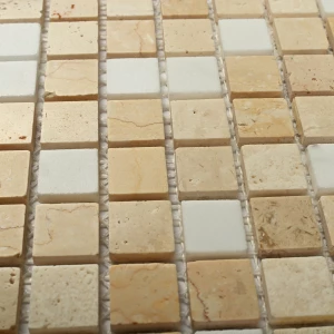 Мозаика Bonaparte Каменная мозаика Geos 15х15 матовая бежевая 30,5х30,5 см