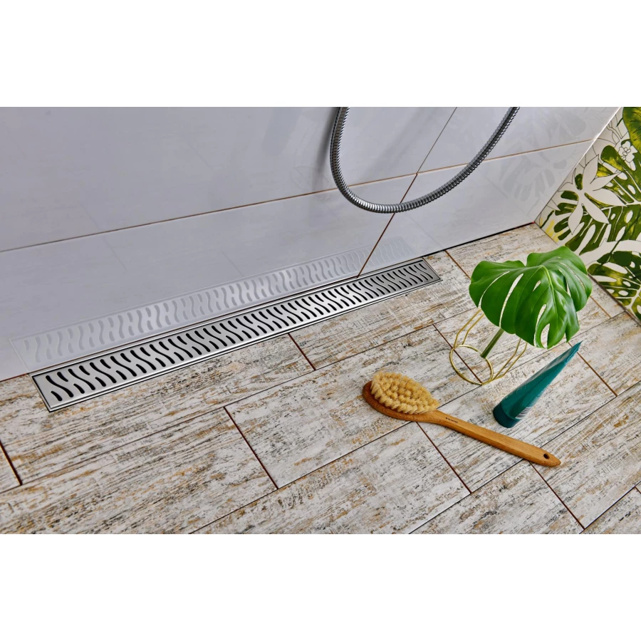 Душевой лоток Creto Zigzag с решеткой хром CRE-850 ZH-50 85 см