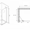 Душевой уголок Abber Zart AG08120-S101 120х100 см