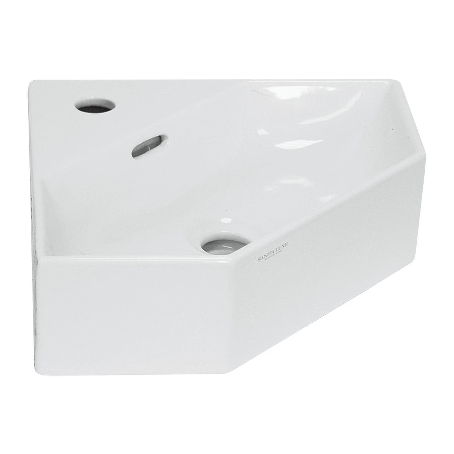 Раковина-чаша Sanita Luxe Line 49 угловая Белая LIN35SLWB01