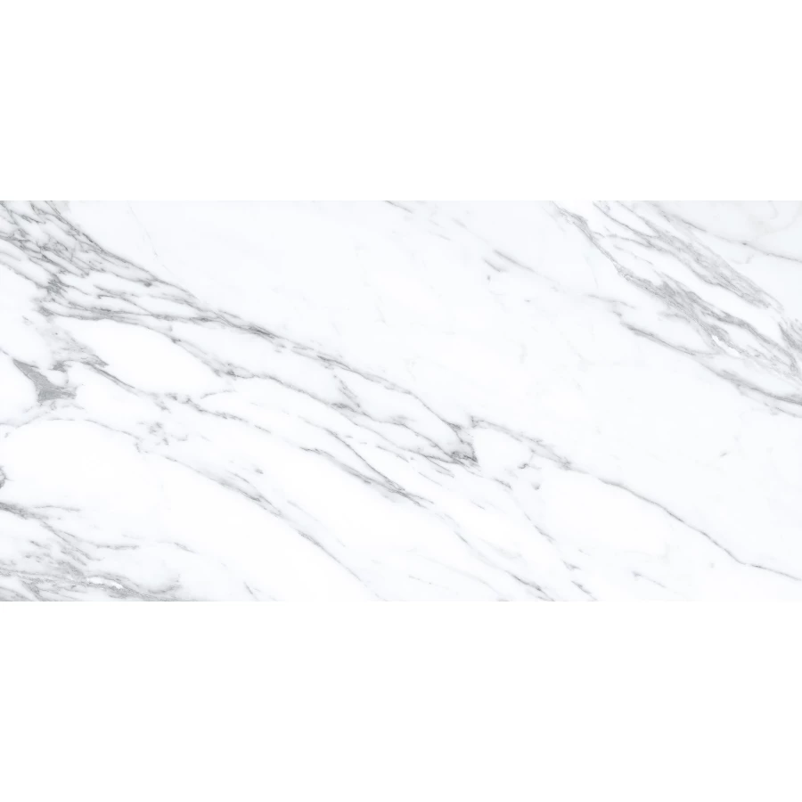 Керамогранит lamore Ceramic Gloss 60х120 Lamiton Bianco глянцевый бело-серый 60/120-031 120х60 см