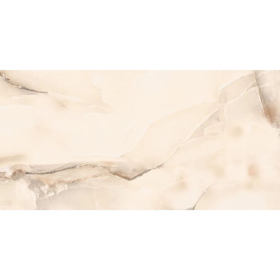 Керамогранит DecoVita Onyx (Onice) Sunny Ivory Full Lappato слоновая кость 60x120 см
