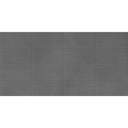 Керамогранит LCM Невел темно-серый чип / Nevel Graphite Chip матовый карвинг 60120NEV07M 120х60 см