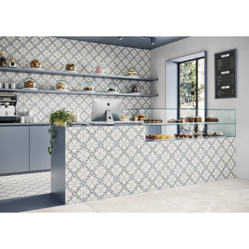 Керамогранит Harmony Peronda Provenza Blue Petals матовый многоцветный 3386037789 22,3х22,3 см