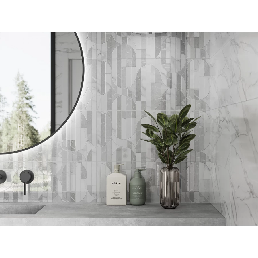 Плитка настенная Gracia Ceramica Modello white белый 02 010100001530 60х25 см