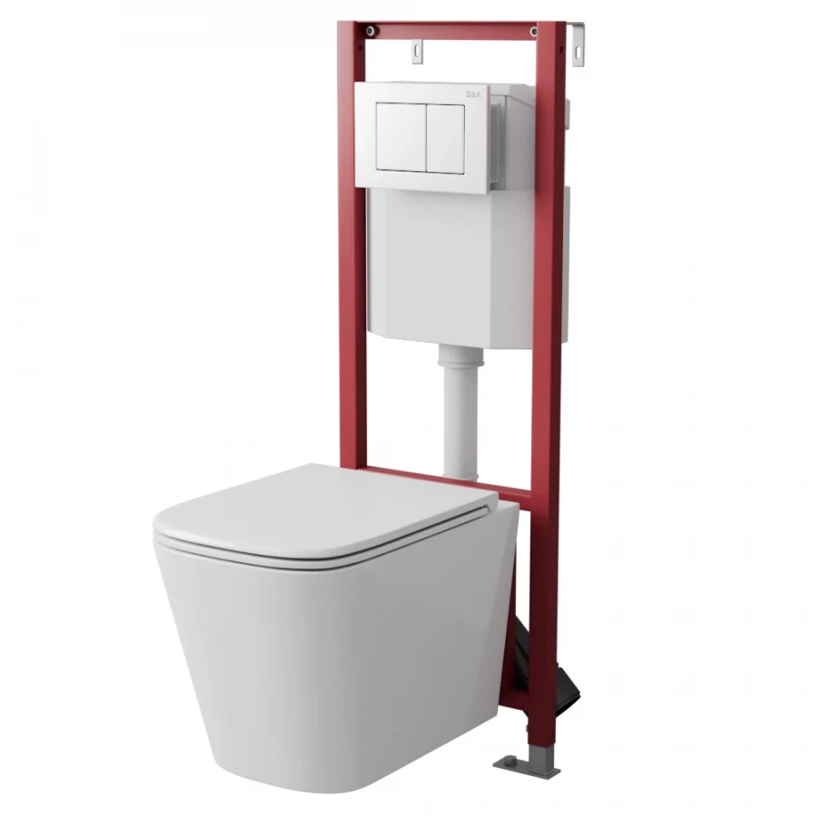 Инсталляция D&K с белой клавишей DI8640116 40x16.5x116 см