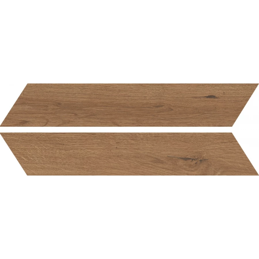 Керамогранит Bottegа Venetа Feelwood Smoke Chevron матовый коричневый B71015 40,7х7,5 см