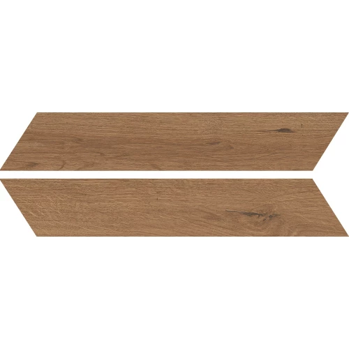 Керамогранит Bottegа Venetа Feelwood Smoke Chevron матовый коричневый B71015 40,7х7,5 см