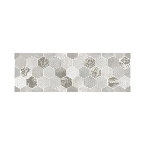 Декор Lasselsberger Ceramics Гексацемент светло-серый 1664-0197 20x60