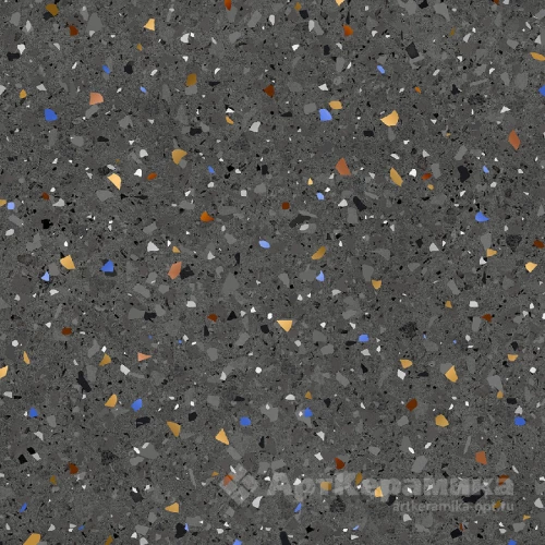 Керамический гранит Керамин Мари Эрми 1 тёмно-серый 50х50 см