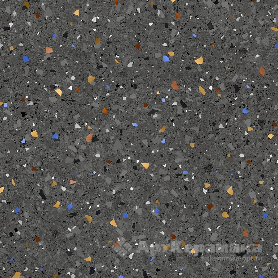 Керамический гранит Керамин Мари Эрми 1 тёмно-серый 50х50 см