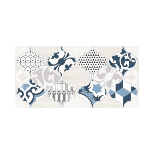 Декор 1 Lasselsberger Ceramics Мореска синий 40*20 см