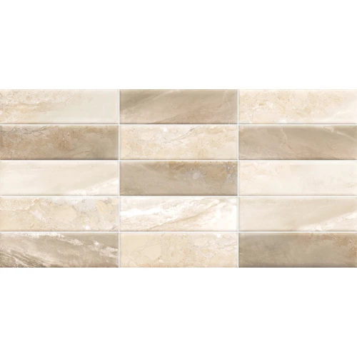 Плитка настенная ALMA Ceramica Adriatic рельефная матовая бежевая TWA3060ADT14 60х30 см