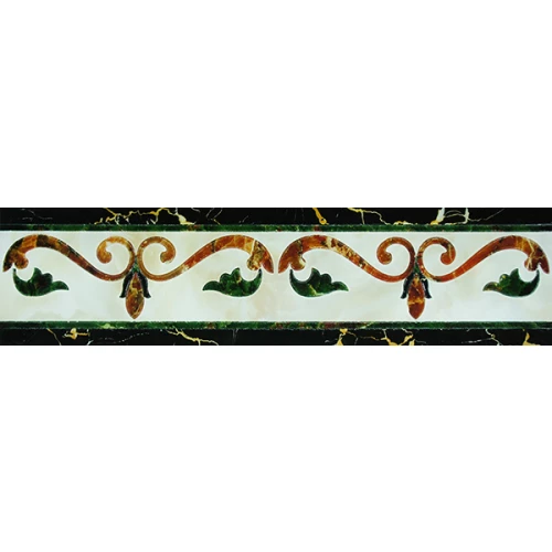 Керамогранит Infinity Ceramic Tiles Castello Fronzola Crema Cenefa 60х15 см