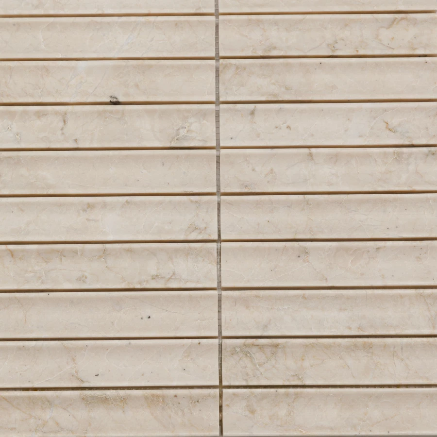 Мозаика Pixel mosaic Венеция Capuccino Concave чип 30х151 матовая бежевая PIX 345 31,8х30,5 см