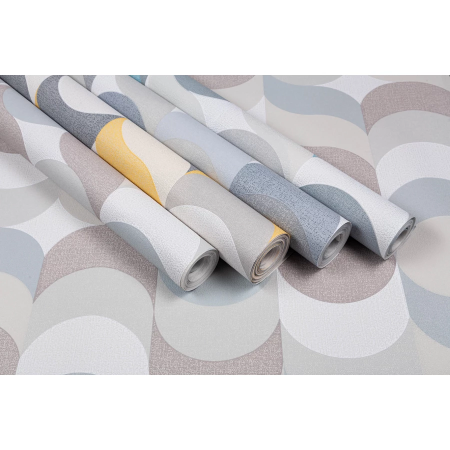 Обои флизелиновые Palitra Home Confetti HomeColor жёлтые HC31185-34 1,06х10,05 м