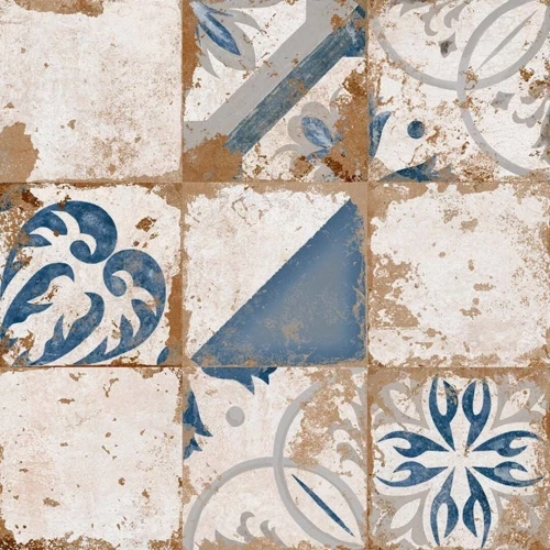 Керамогранит El Molino Memory 7 Azul Brillo матовый с блеском многоцветный 58х58 см