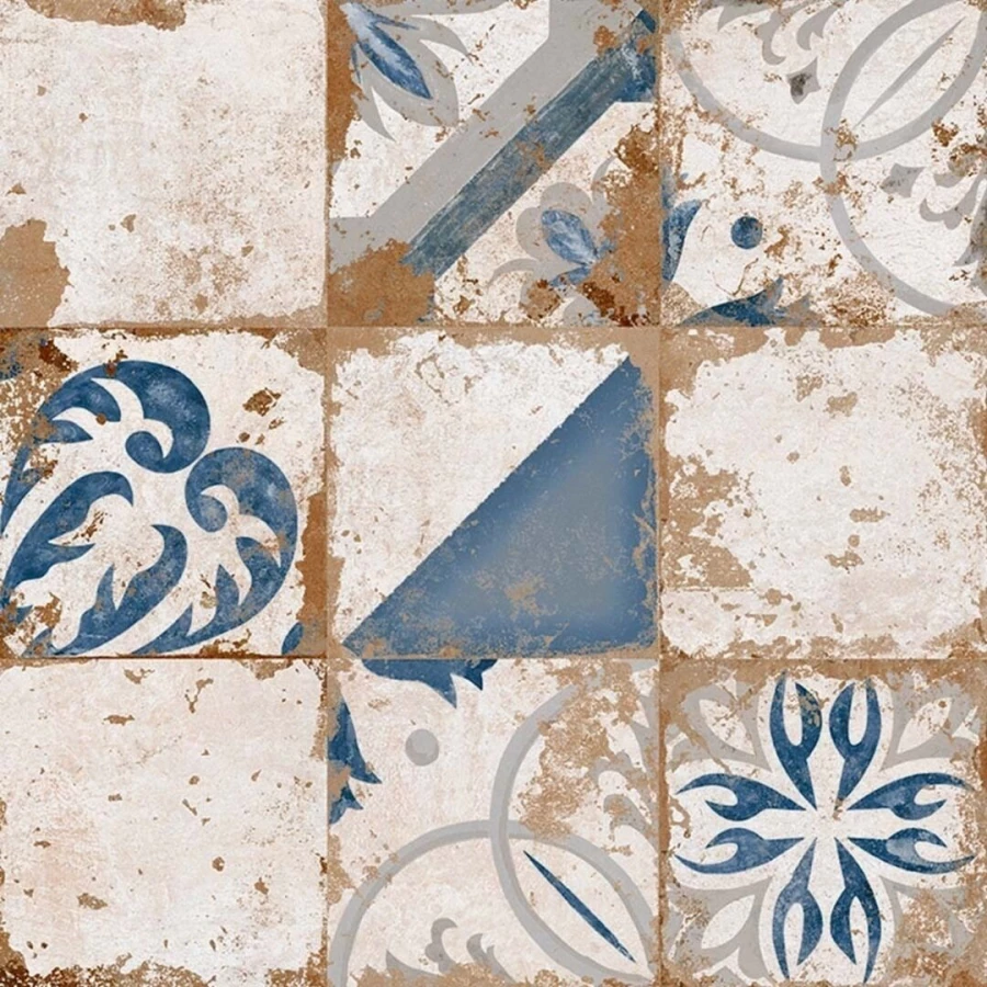 Керамогранит El Molino Memory 7 Azul Brillo матовый с блеском многоцветный 58х58 см