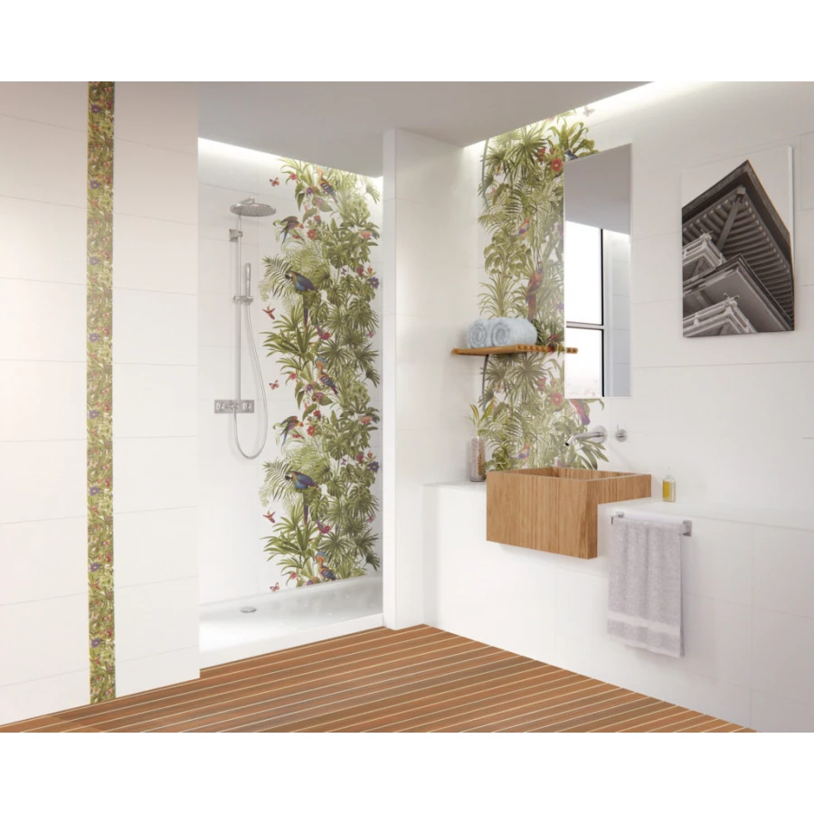 Плитка настенная Maritima Ceramics Robinson Base Jamaice Blanco СП 206-2 90х30 см