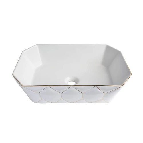 Накладная раковина Bronze de Luxe Golden Cell 1398GL 50х36 см