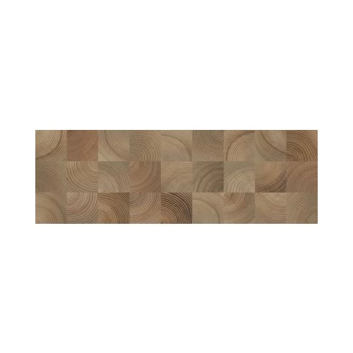 Плитка настенная Керамин Шиен 4Д коричневый 25*75 см